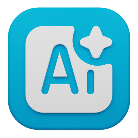 Inteligência artificial  3D Icon