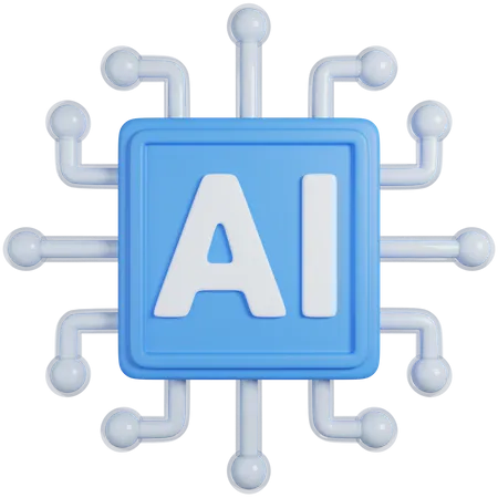 Inteligencia artificial  3D Icon