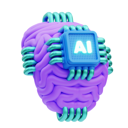 Inteligencia artificial  3D Icon