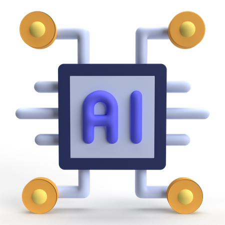 Inteligencia artificial  3D Icon