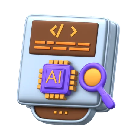Paquete De Iconos 3 D De Aviso De Inteligencia Artificial 3D Icon
