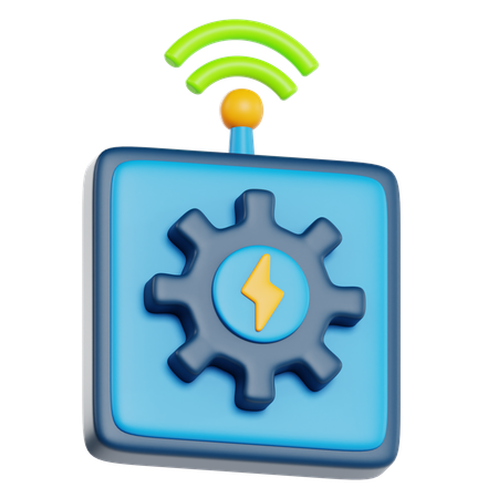 Inteligent Energy Control  3D Icon