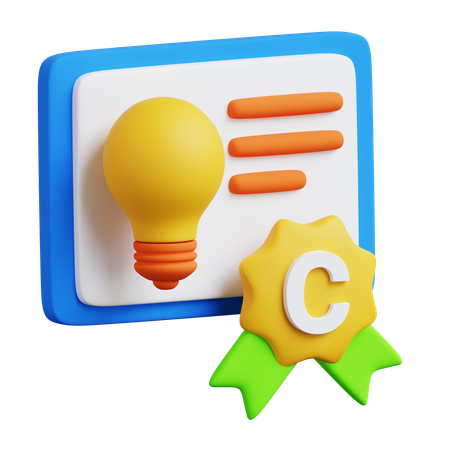 Intellectual Property Rights  3D Icon