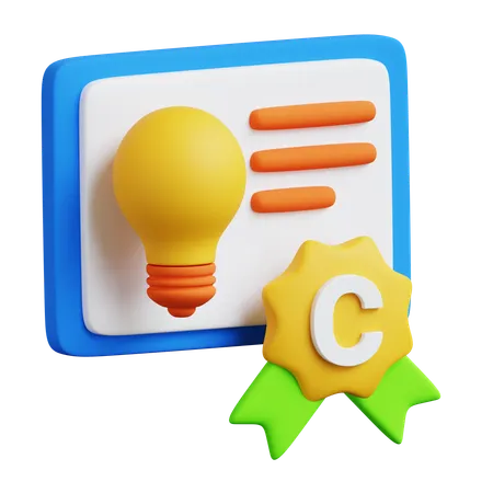 Intellectual Property Rights  3D Icon