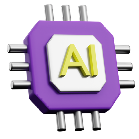 Intelligence artificielle  3D Icon