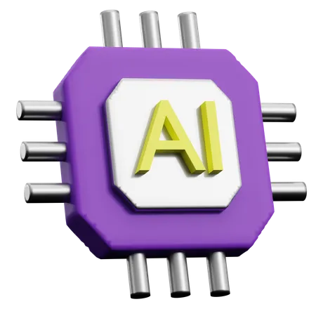 Intelligence artificielle  3D Icon