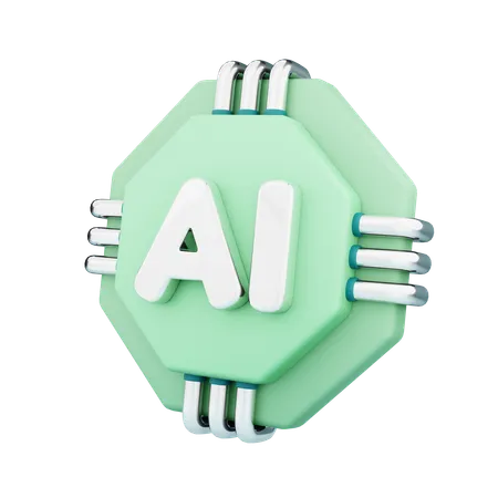 Intelligence artificielle  3D Icon