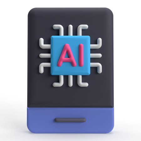 Intelligence artificielle  3D Icon