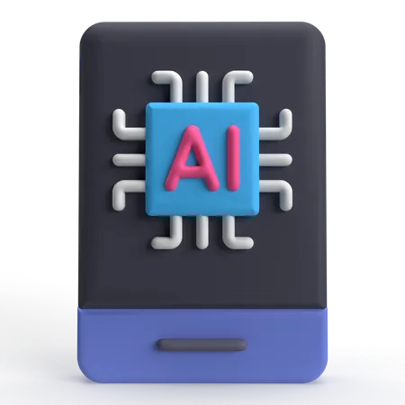 Intelligence artificielle  3D Icon