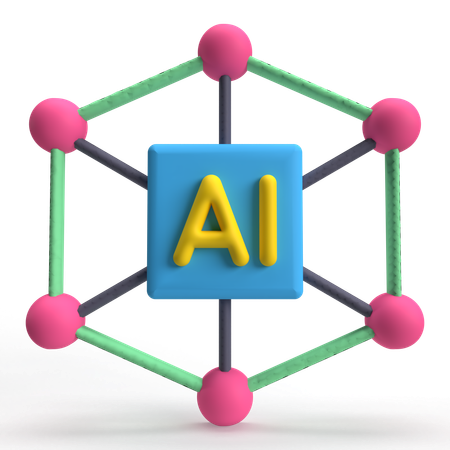 Intelligence artificielle  3D Icon