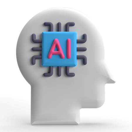 Intelligence artificielle  3D Icon