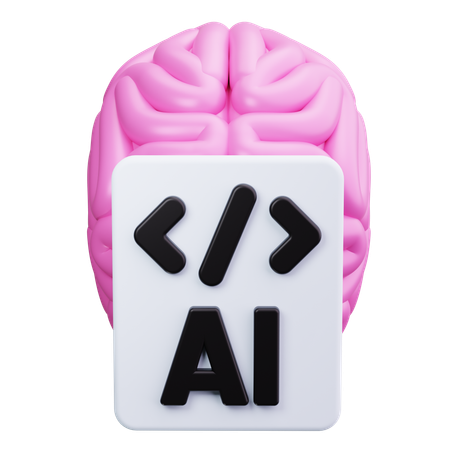 Intelligence artificielle  3D Icon