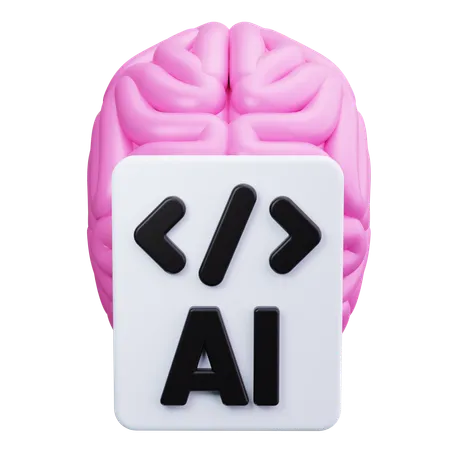 Intelligence artificielle  3D Icon