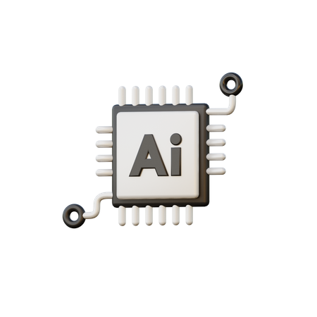 Intelligence artificielle  3D Icon