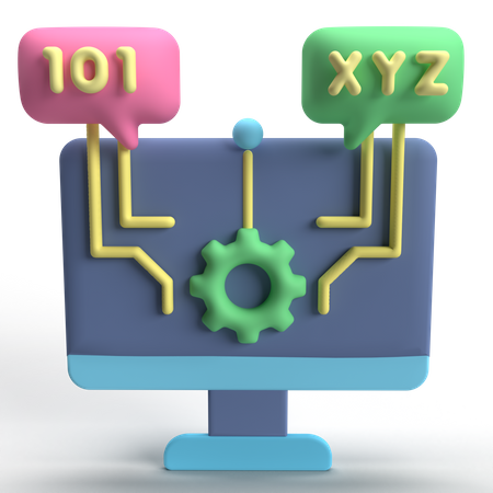 Intelligence artificielle  3D Icon