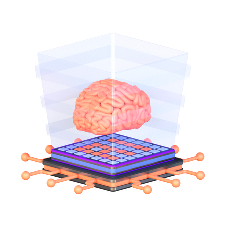 Intelligence artificielle  3D Icon