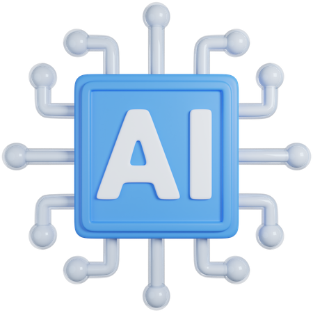 Intelligence artificielle  3D Icon