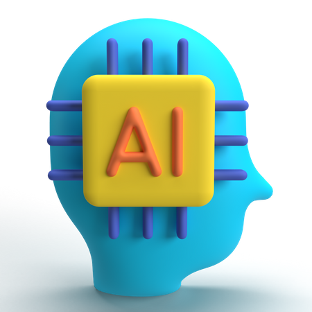 Intelligence artificielle  3D Icon