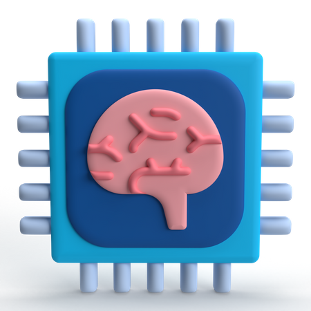 Intelligence artificielle  3D Icon