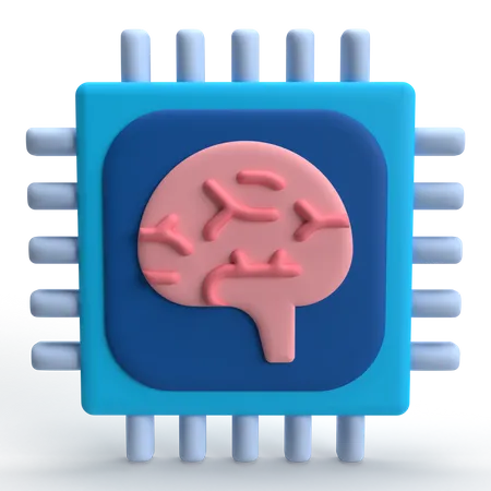 Intelligence artificielle  3D Icon