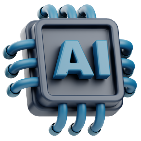 Intelligence artificielle  3D Icon