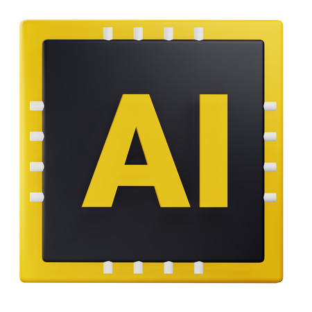 Intelligence artificielle  3D Icon