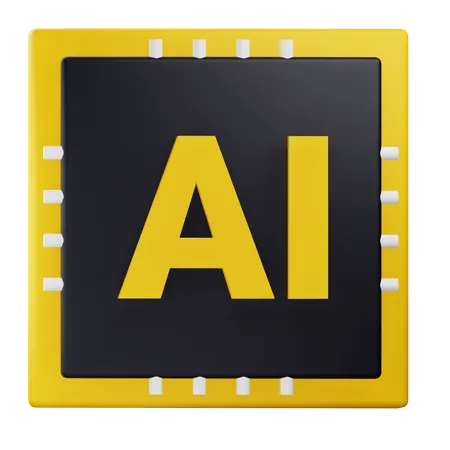 Intelligence artificielle  3D Icon