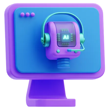 Intelligent Assistant  3D Icon