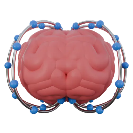 3 D Illustration Of Ai Brain Technology 3 D Elements Rendering It Can Be Used For Any Purpose 3D Icon