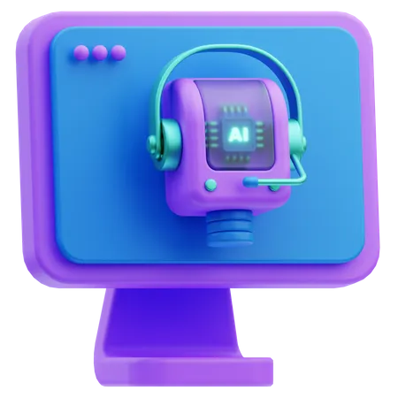 Intelligenter Assistent  3D Icon