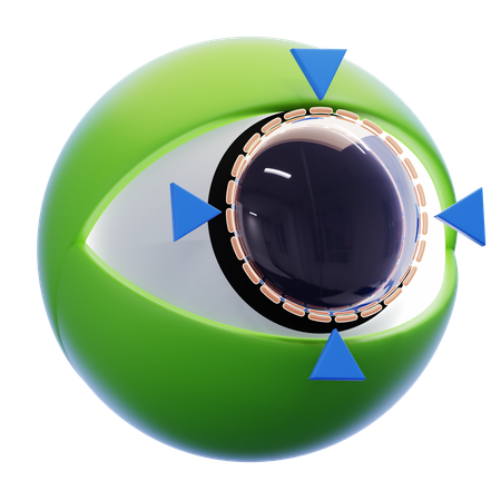 Intelligenter Blickkontakt 3D Icon
