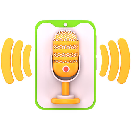 Intelligenter Sprachassistent  3D Icon
