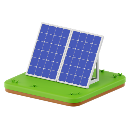 Intelligentes Solarpanel  3D Icon