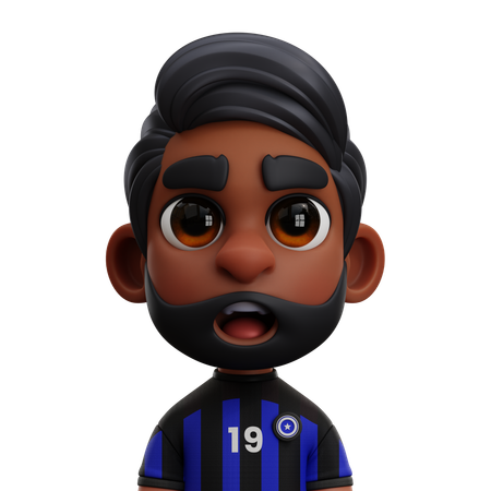 Inter Milan Player  3D Icon