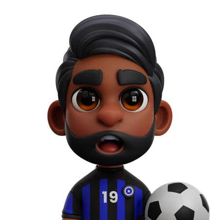 Inter Milan Player  3D Icon