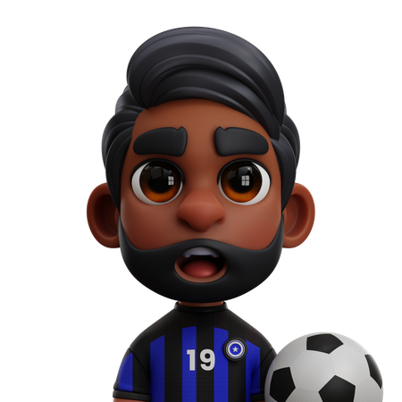 Inter Milan Player 3D Icon
