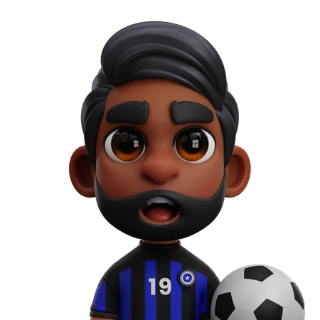 Inter Milan Player  3D Icon