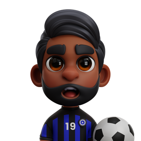 INTER MILAN WITH BALL  3D Icon