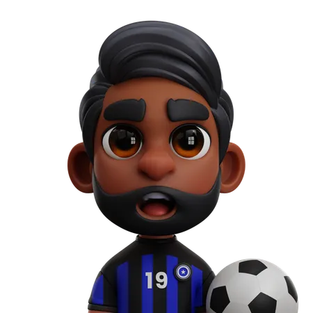 INTER MILAN WITH BALL  3D Icon