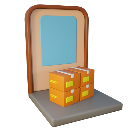 Inter Package Service  3D Icon