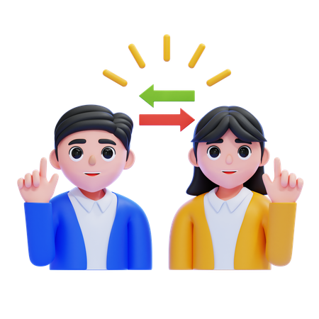 Interaction  3D Icon
