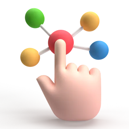 Interaction  3D Icon