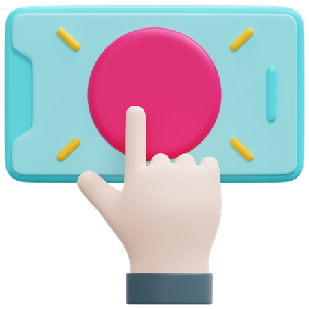 Interactions mobiles  3D Icon