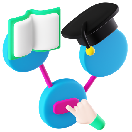 Interactive Learning  3D Icon