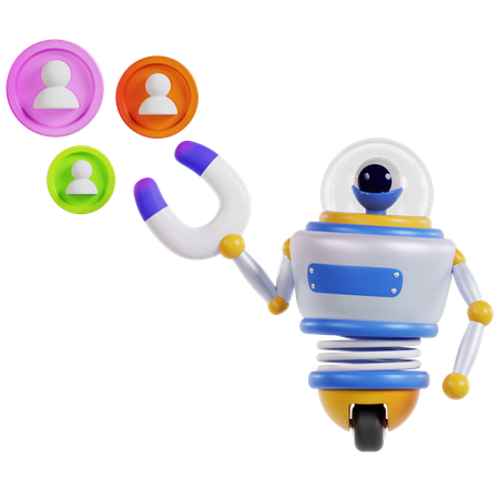 Interactive Robot Assistant  3D Icon