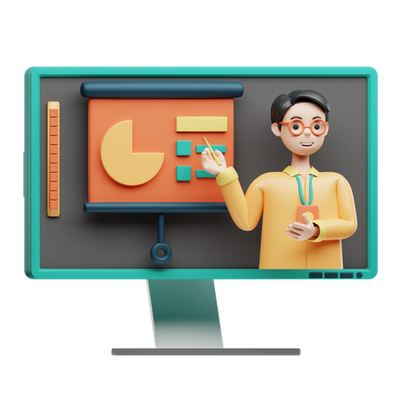 Interactive Training  3D Icon