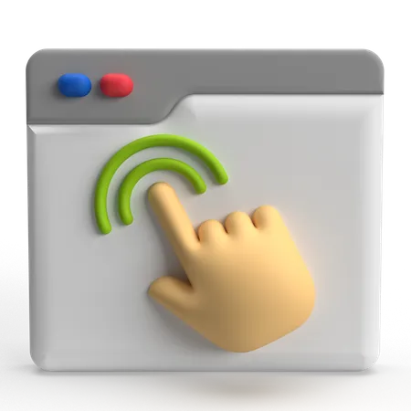 Interaktion  3D Icon