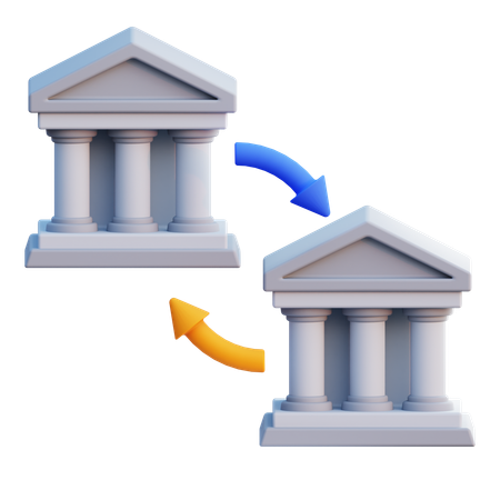 Interbank Transfer  3D Icon