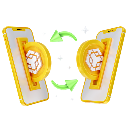 Intercambio de binance en línea  3D Icon