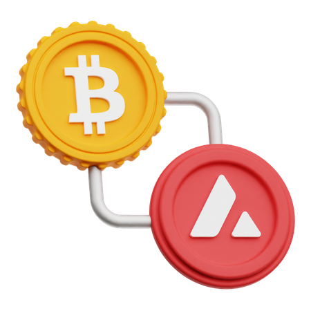 Intercambio de bitcoins  3D Icon